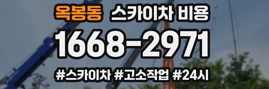 옥봉동 스카이차 비용