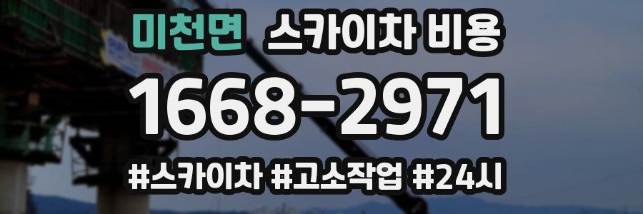 미천면 스카이차 비용