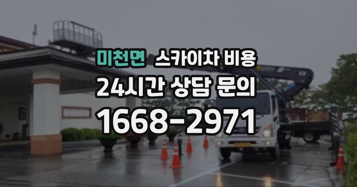 미천면 스카이차 비용
