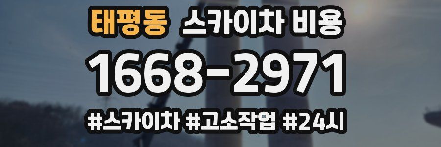 태평동 스카이차 비용