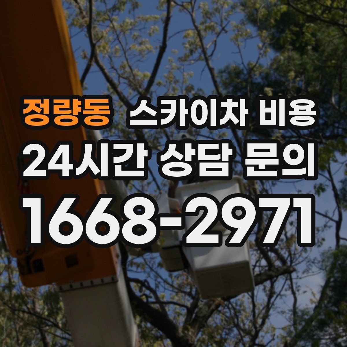 정량동 스카이차 비용