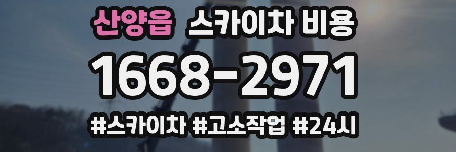 산양읍 스카이차 비용