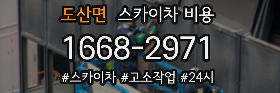 도산면 스카이차 비용