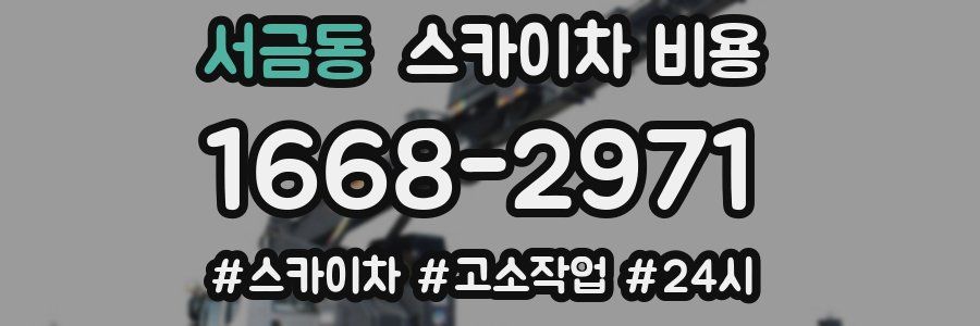 서금동 스카이차 비용