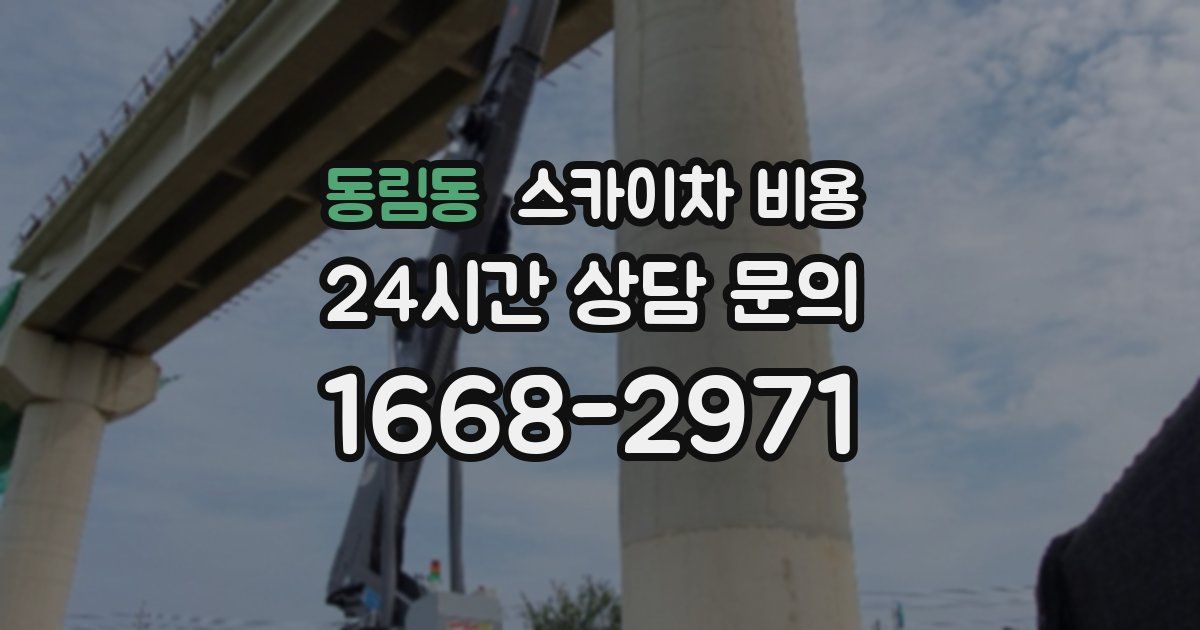 동림동 스카이차 비용