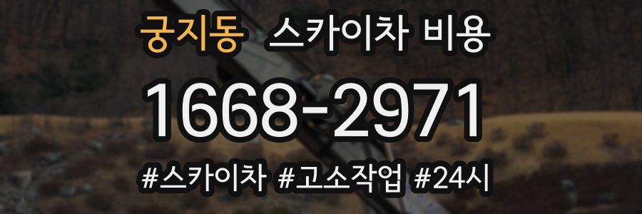 궁지동 스카이차 비용