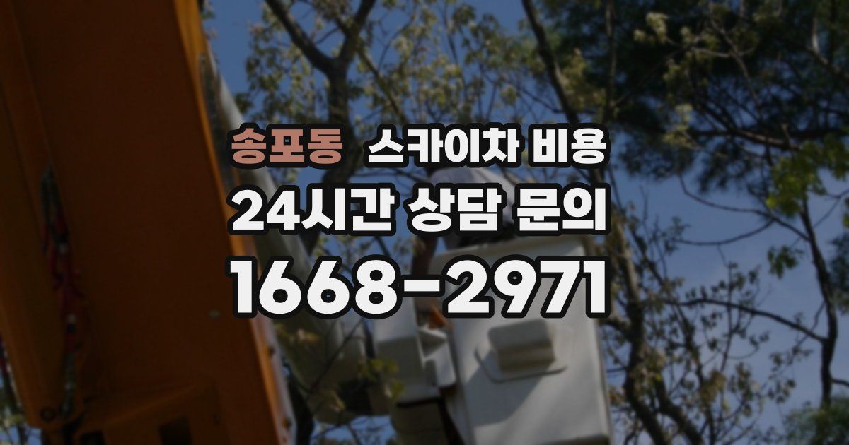 송포동 스카이차 비용