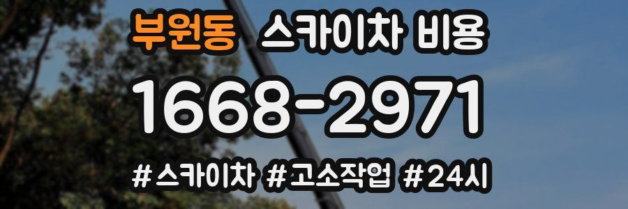 부원동 스카이차 비용