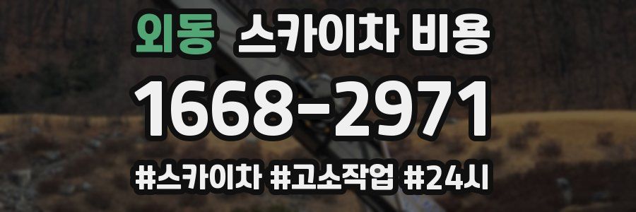 외동 스카이차 비용