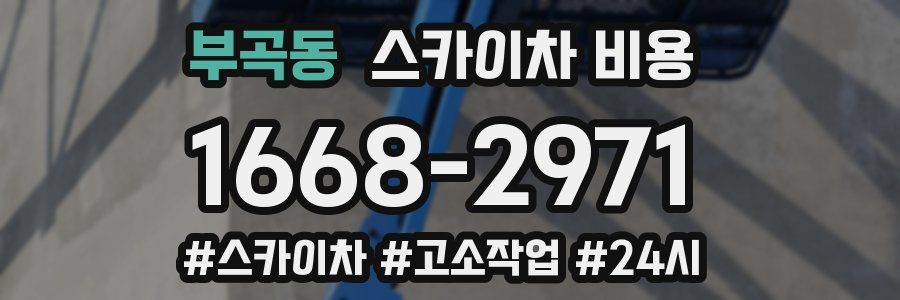 부곡동 스카이차 비용