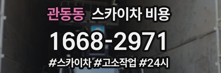 관동동 스카이차 비용