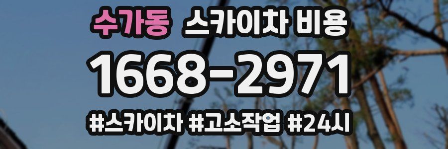 수가동 스카이차 비용