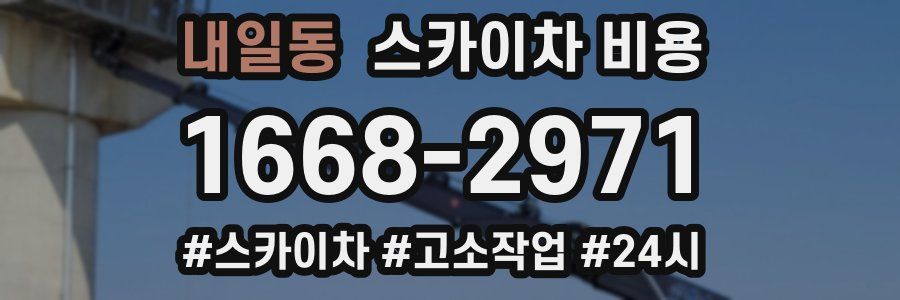 내일동 스카이차 비용