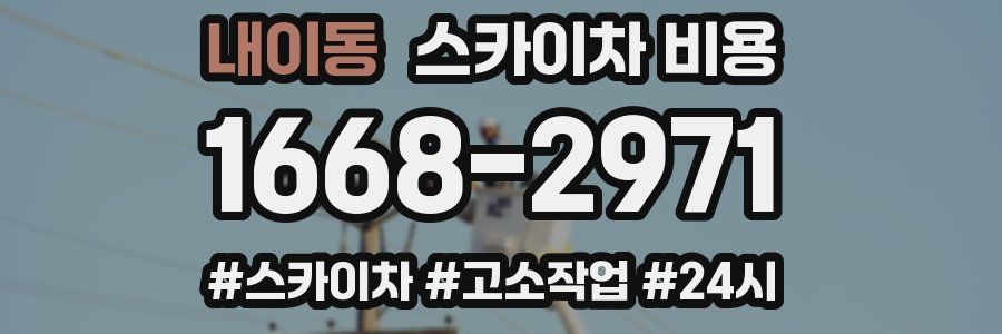 내이동 스카이차 비용