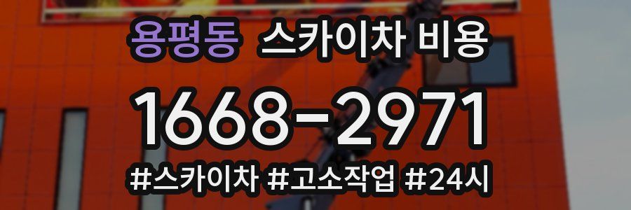 용평동 스카이차 비용