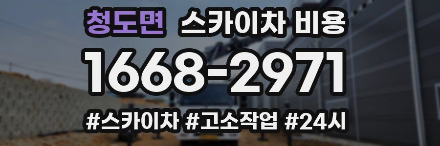 청도면 스카이차 비용