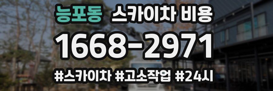 능포동 스카이차 비용