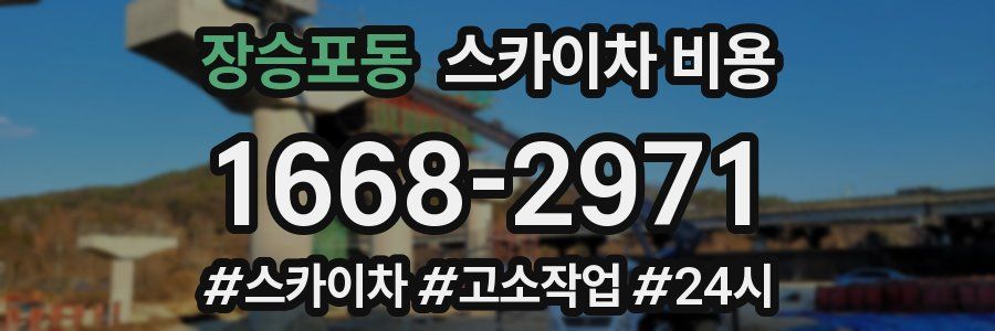 장승포동 스카이차 비용