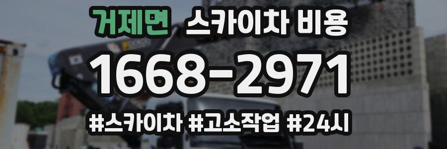 거제면 스카이차 비용