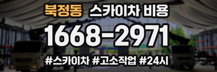 북정동 스카이차 비용