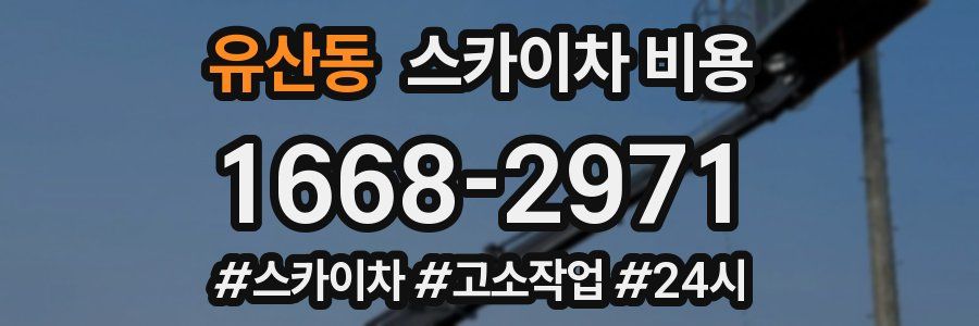 유산동 스카이차 비용