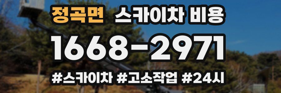 정곡면 스카이차 비용