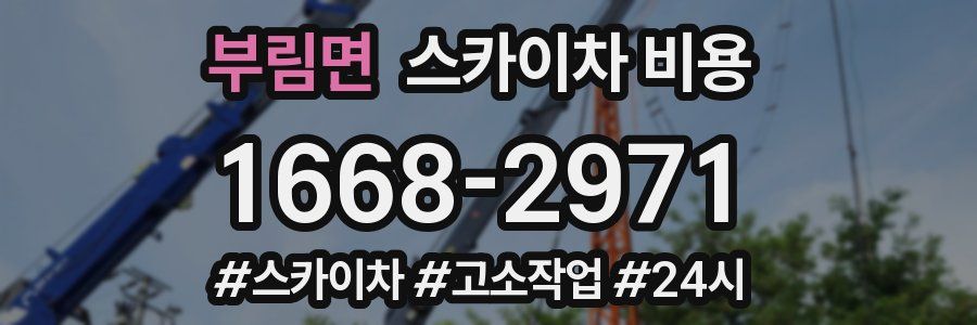 부림면 스카이차 비용