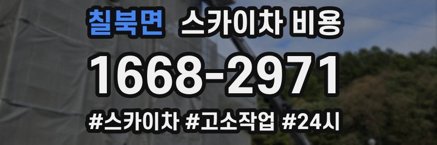 칠북면 스카이차 비용