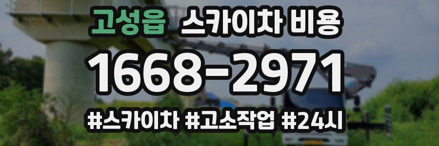 고성읍 스카이차 비용