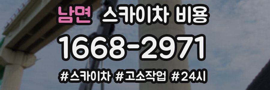 남면 스카이차 비용