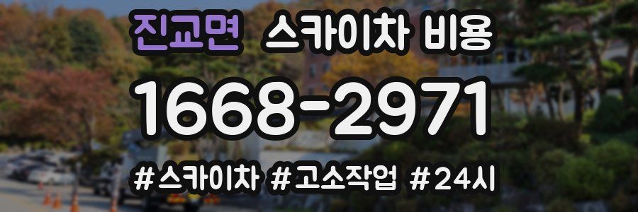 진교면 스카이차 비용