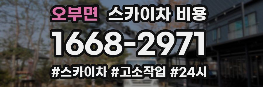 오부면 스카이차 비용