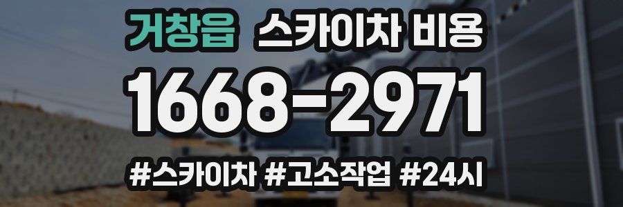 거창읍 스카이차 비용