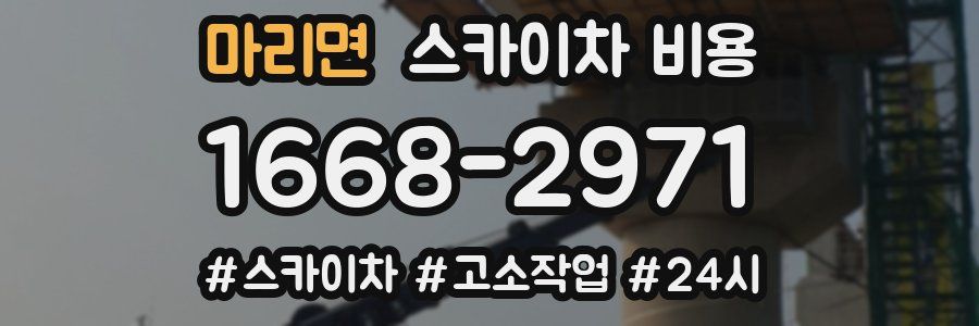 마리면 스카이차 비용