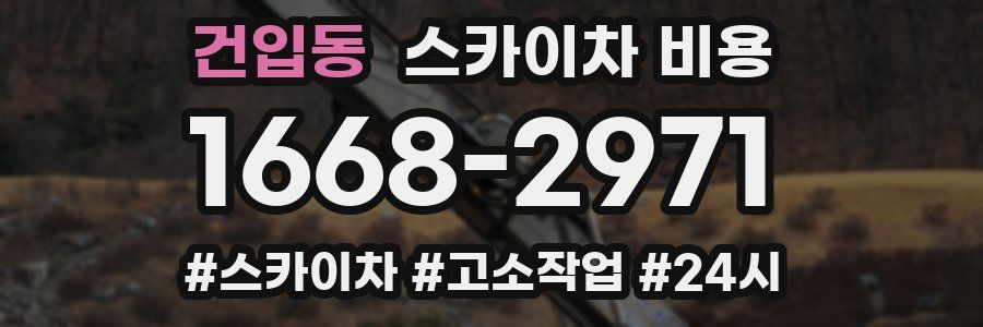 건입동 스카이차 비용