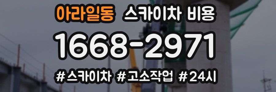 아라일동 스카이차 비용