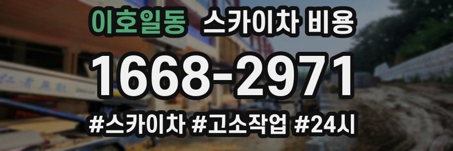 이호일동 스카이차 비용