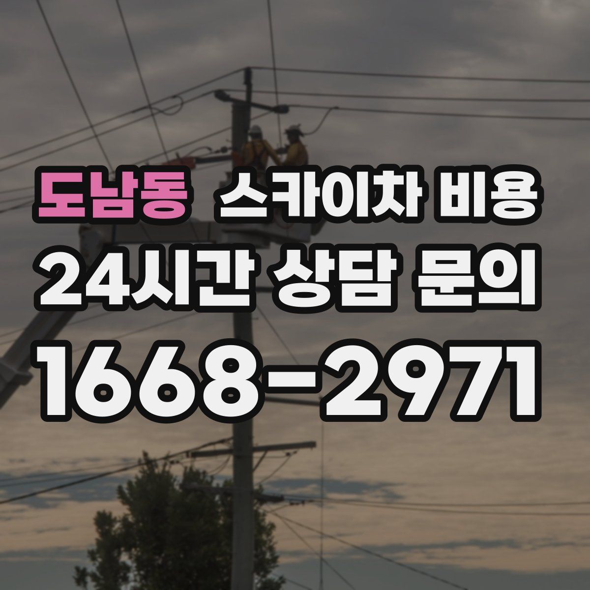 도남동 스카이차 비용