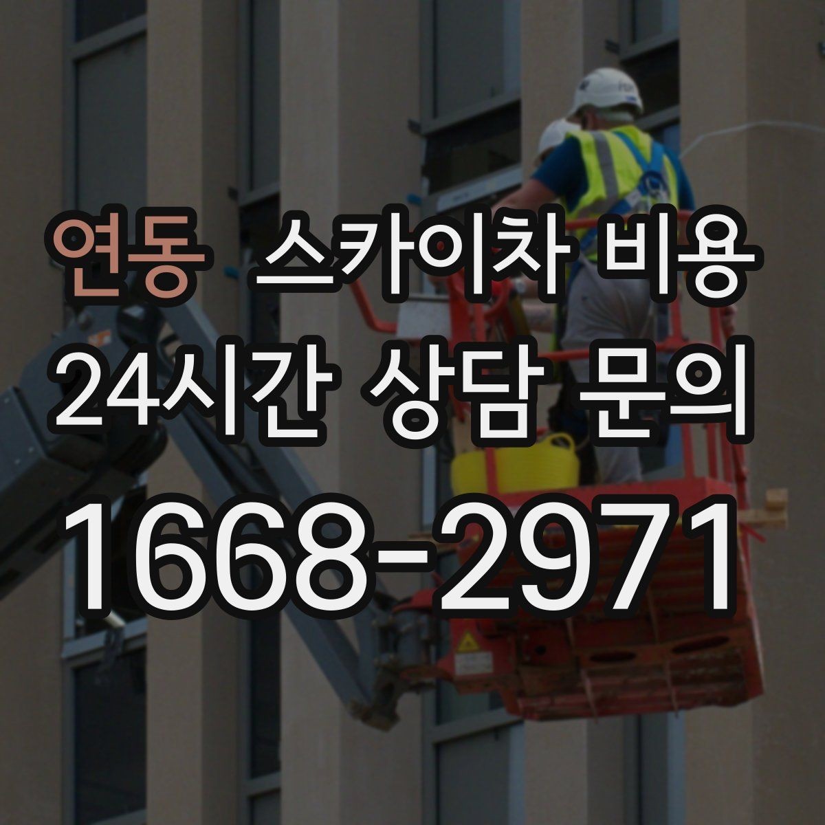 연동 스카이차 비용 단순 점검과 실제 작업의 견적 차이
