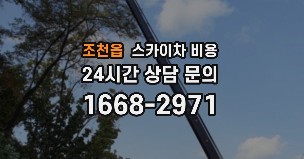 조천읍 스카이차 비용