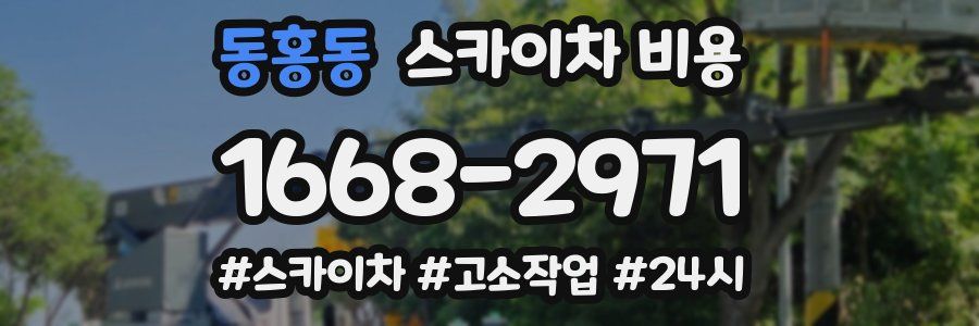 동홍동 스카이차 비용