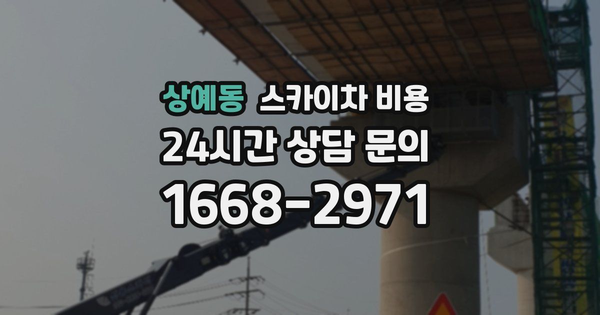 상예동 스카이차 비용