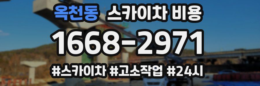 옥천동 스카이차 비용