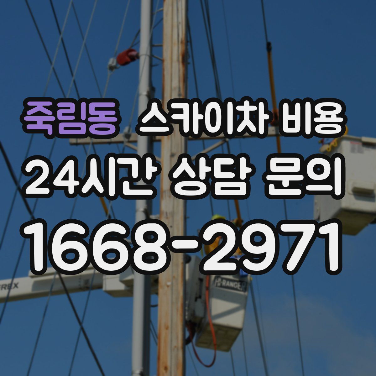 죽림동 스카이차 비용