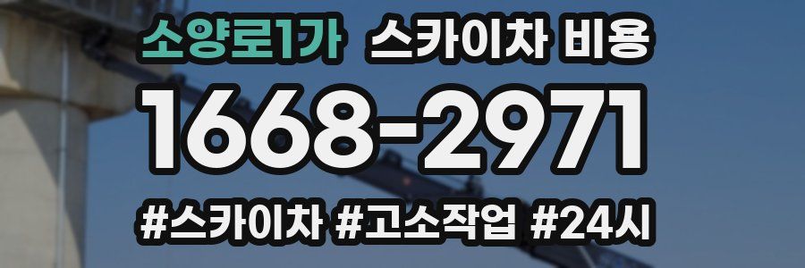 소양로1가 스카이차 비용