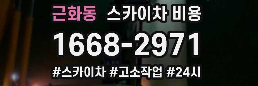 근화동 스카이차 비용