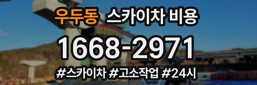 우두동 스카이차 비용