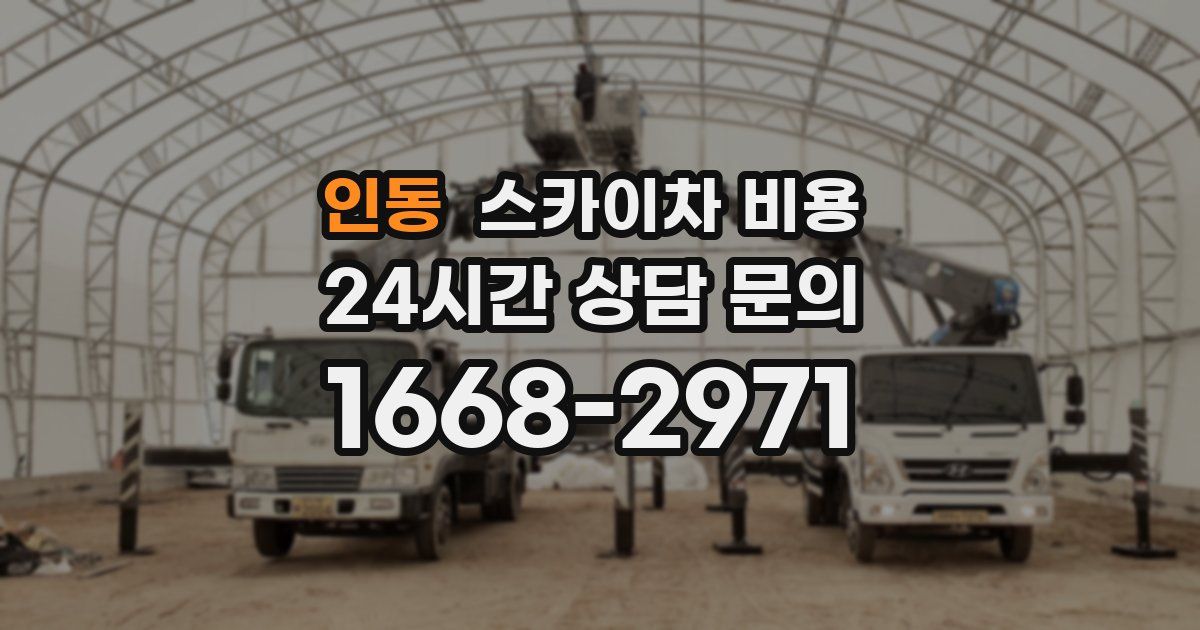 인동 스카이차 비용