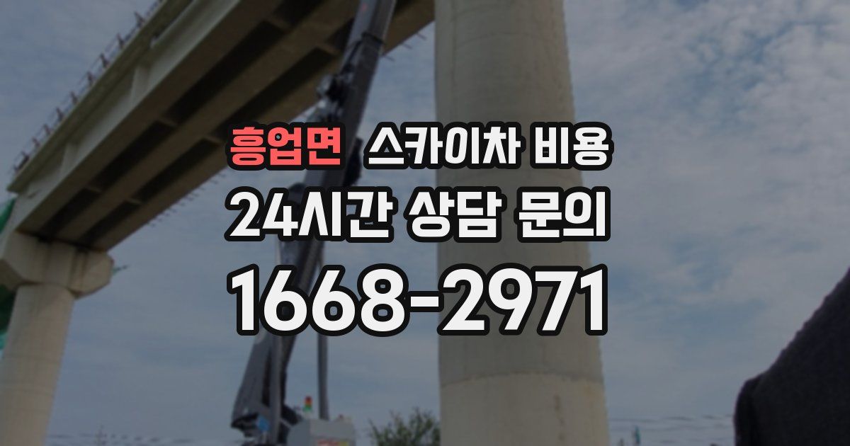 흥업면 스카이차 비용