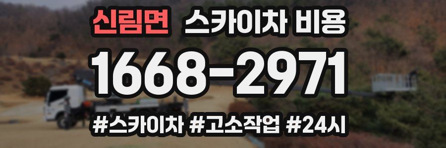 신림면 스카이차 비용